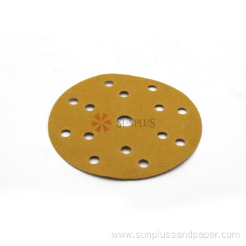 Yellow Paper Aluminum Oxide Gold Sanding Disc